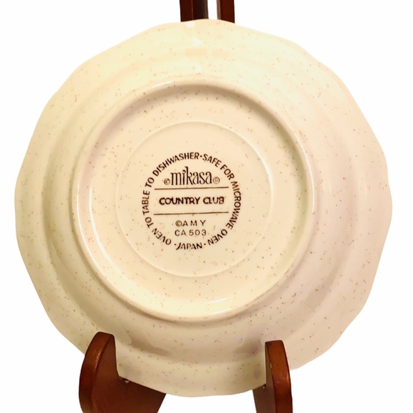4 NWOT Vintage Mikasa Amy Country Club 6.5” Saucer - Picture 3 of 4
